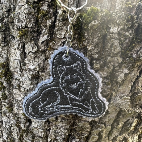 ITH Anhänger Wolf 03 - OneLine - 6.80 x 5.99 cm