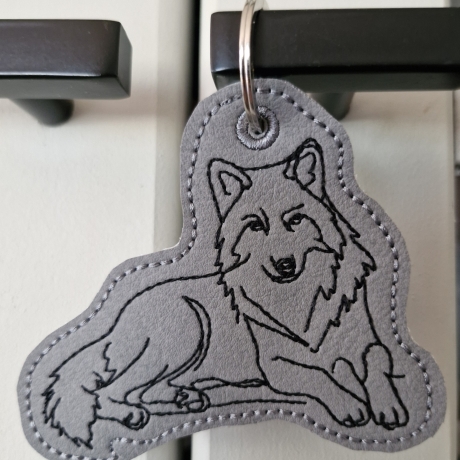 ITH Anhänger Wolf 03 - OneLine - 6.80 x 5.99 cm