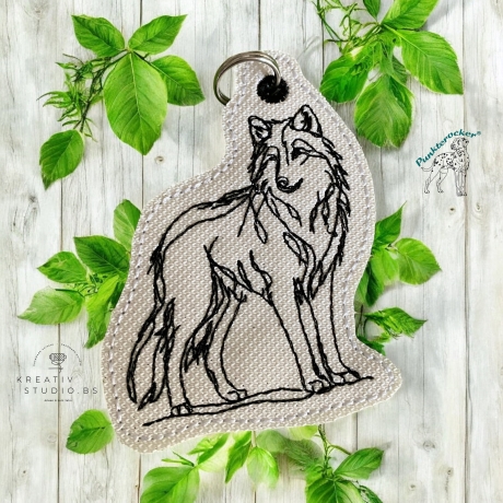 ITH Anhänger Wolf 04 - OneLine - 6.10 x 7.80 cm
