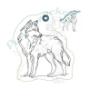 ITH Anhänger Wolf 05 - OneLine - 6.77 x 7.80 cm