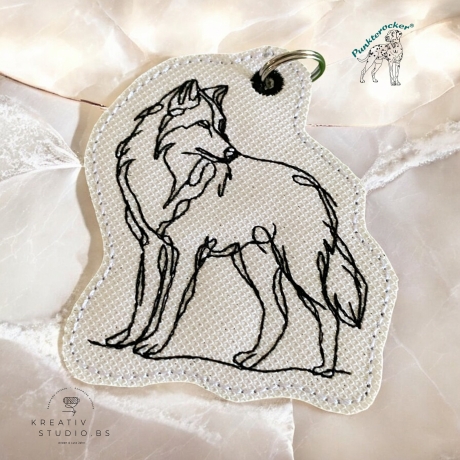 ITH Anhänger Wolf 05 - OneLine - 6.77 x 7.80 cm