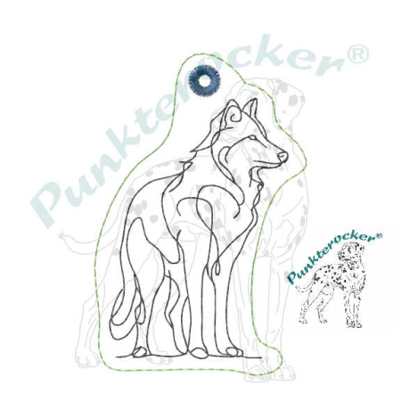 ITH Anhänger Wolf 06 - OneLine - 5.13 x 7.80 cm