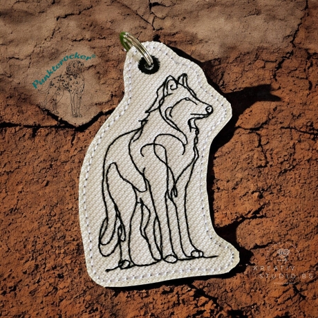 ITH Anhänger Wolf 06 - OneLine - 5.13 x 7.80 cm