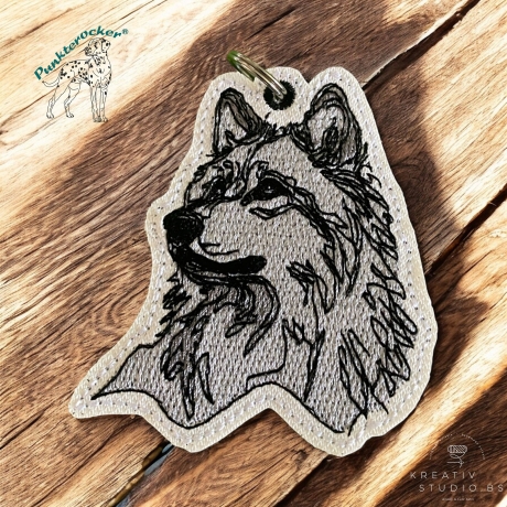 ITH Anhänger Wolfskopf Ranon Vollstick - 6.90 x 7.86 cm