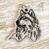 ITH Anhänger Wolfskopf Ranon Kontur - 6.90 x 7.86 cm