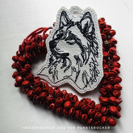 ITH Anhänger Wolfskopf Ranon Kontur - 6.90 x 7.86 cm