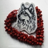 ITH Anhänger Wolfskopf Ranon Kontur - 6.90 x 7.86 cm