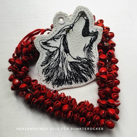 ITH Anhänger Wolfskopf Kontur - 7.09 x 7.51 cm