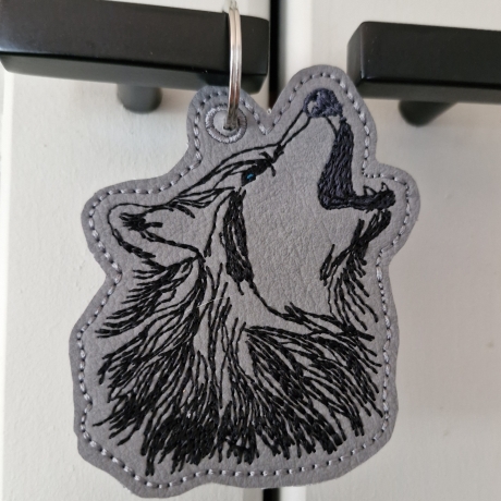 ITH Anhänger Wolfskopf Kontur - 7.09 x 7.51 cm