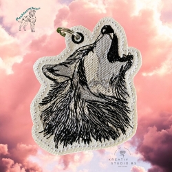 ITH Anhänger Wolfskopf Vollstick - 7.09 x 7.51 cm