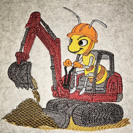 Ameise - der Baggerfahrer | 14.48 x 14.75 cm | VS