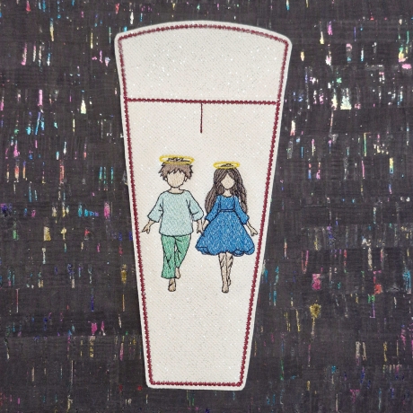 ITH-Bestecktasche | VS - Junge + Mädchen | 9.13 x 19.17 cm