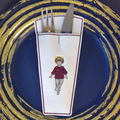 ITH-Bestecktasche | VS - kleiner Junge | 9.13 x 19.17 cm