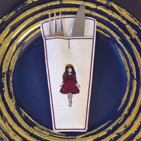 ITH-Bestecktasche | VS - kleines Mädchen | 9.13 x 19.17 cm