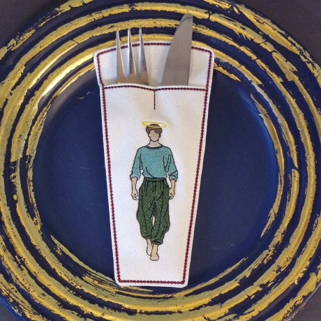 ITH-Bestecktasche | VS - junger Mann | 9.13 x 19.17 cm