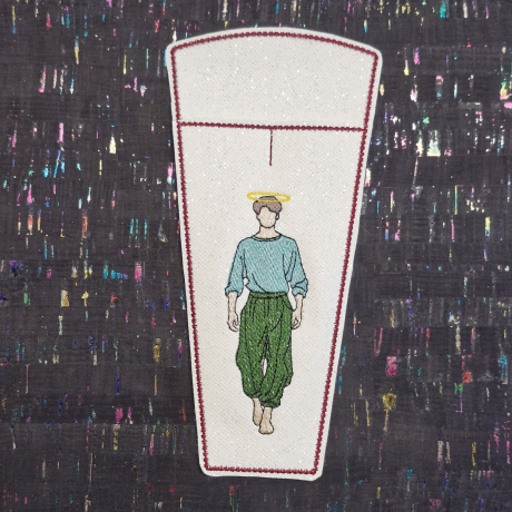 ITH-Bestecktasche | VS - junger Mann | 9.13 x 19.17 cm