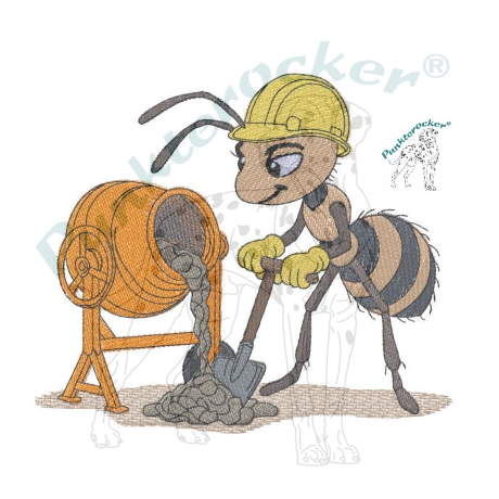 Ameise - Betonmischer | 12.17 x 10.48 cm | VS