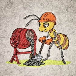 Ameise - Betonmischer | 12.17 x 10.48 cm | VS