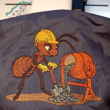 Ameise - Betonmischer | 12.17 x 10.48 cm | VS