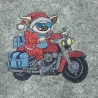 Vollstickdatei - Biker Santa  - 13.97 x 13.45 cm