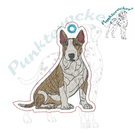 ITH Anhänger Bullterrier - Vollstick - 6.72 x 7.36 cm