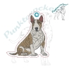 ITH Anhänger Bullterrier - Vollstick - 6.72 x 7.36 cm