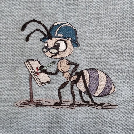 Ameise - der Oberbauleiter | 11.44 x 9.76 cm | VS