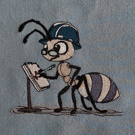 Ameise - der Oberbauleiter | 11.44 x 9.76 cm | VS