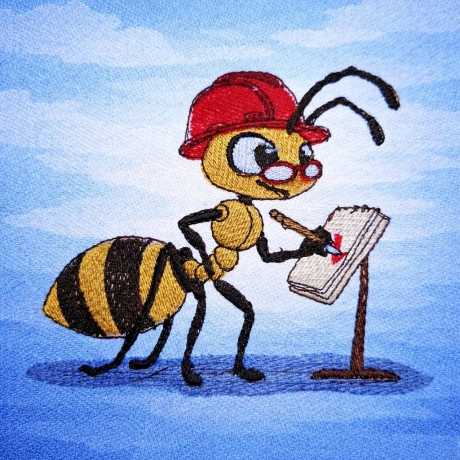 Ameise - der Oberbauleiter | 11.44 x 9.76 cm | VS
