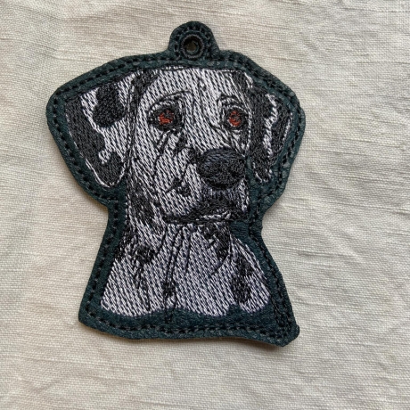 ITH Anhänger Dalmatiner Kopf - Vollstick - 6.32 x 7.85 cm