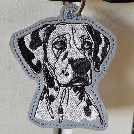 ITH Anhänger Dalmatiner Kopf - Vollstick - 6.32 x 7.85 cm