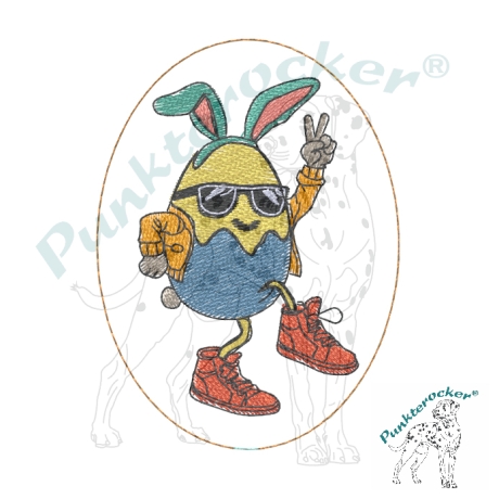 tanzendes Ei - 01 | Stabdatei | 6.00 x 8.15 cm | VS | ITH