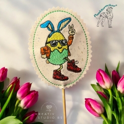 tanzendes Ei - 01 | Stabdatei | 6.00 x 8.15 cm | VS | ITH