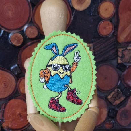 tanzendes Ei - 01 | Stabdatei | 6.00 x 8.15 cm | VS | ITH