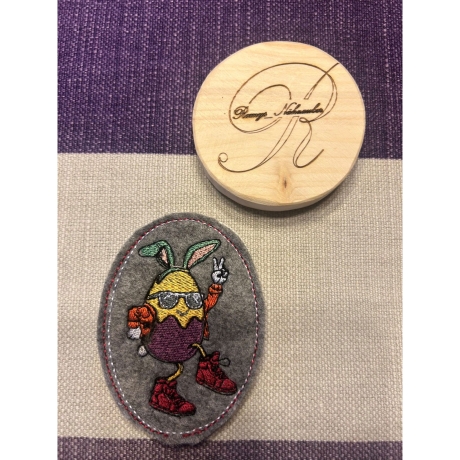 tanzendes Ei - 01 | Stabdatei | 6.00 x 8.15 cm | VS | ITH