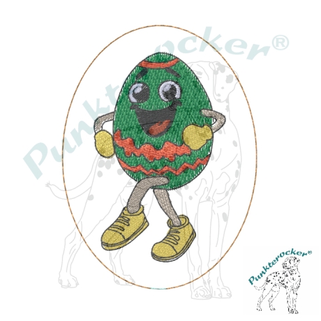 tanzendes Ei - 02 | Stabdatei | 6.00 x 8.15 cm | VS | ITH