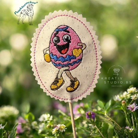 tanzendes Ei - 02 | Stabdatei | 6.00 x 8.15 cm | VS | ITH