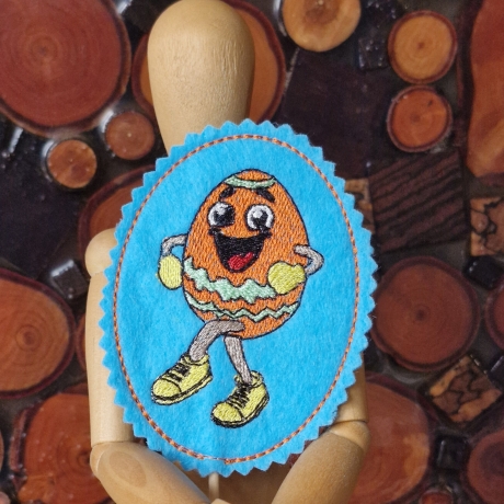 tanzendes Ei - 02 | Stabdatei | 6.00 x 8.15 cm | VS | ITH