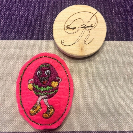 tanzendes Ei - 02 | Stabdatei | 6.00 x 8.15 cm | VS | ITH