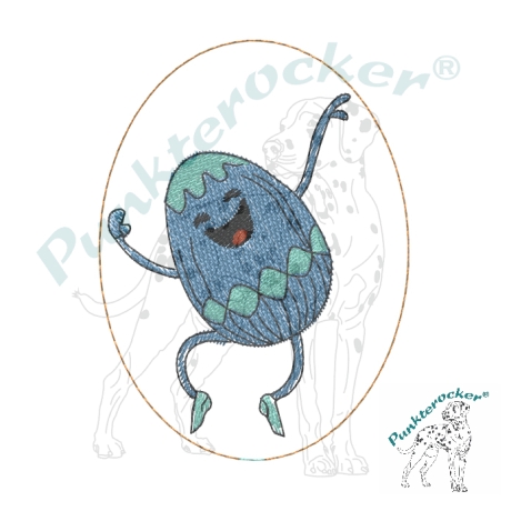 tanzendes Ei - 03 | Stabdatei | 6.00 x 8.15 cm | VS | ITH