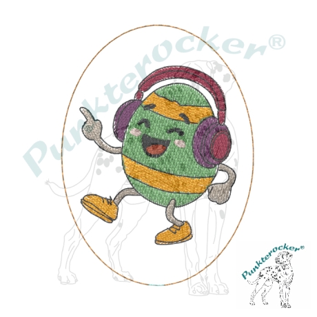 tanzendes Ei - 04 | Stabdatei | 6.00 x 8.15 cm | VS | ITH