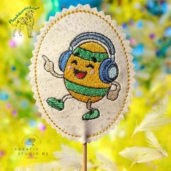 tanzendes Ei - 04 | Stabdatei | 6.00 x 8.15 cm | VS | ITH