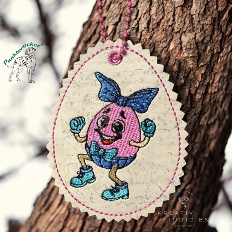 tanzendes Ei - 05 | Anhänger | 6.25 x 8.47 cm | VS | ITH