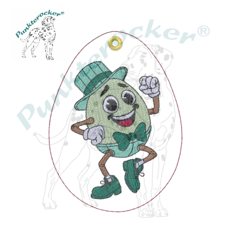 tanzendes Ei - 06 | Anhänger | 6.25 x 8.47 cm | VS | ITH