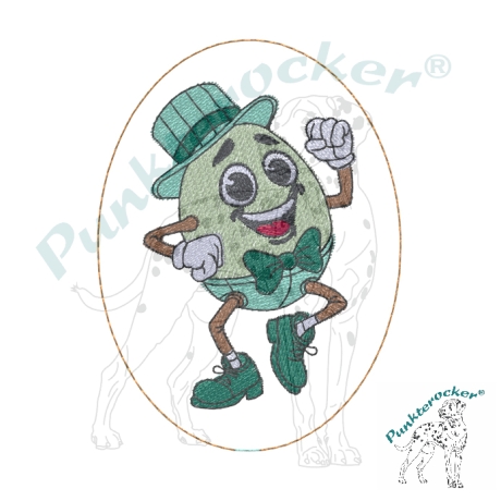 tanzendes Ei - 06 | Stabdatei | 6.00 x 8.15 cm | VS | ITH