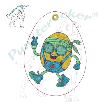 tanzendes Ei - 07 | Anhänger | 6.25 x 8.47 cm | VS | ITH