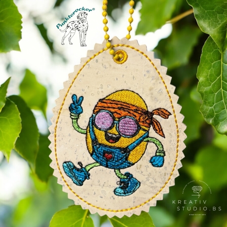 tanzendes Ei - 07 | Anhänger | 6.25 x 8.47 cm | VS | ITH