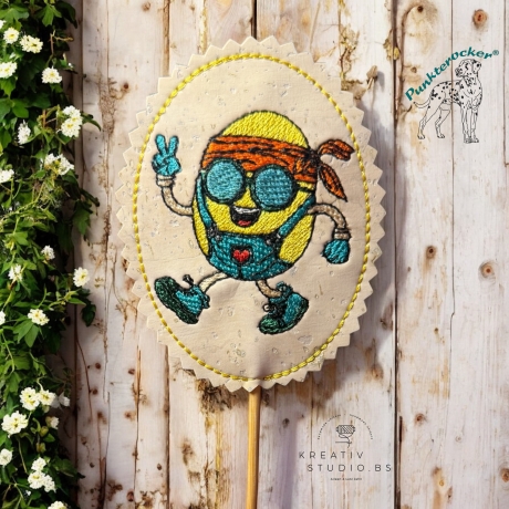 tanzendes Ei - 07 | Stabdatei | 6.00 x 8.15 cm | VS | ITH