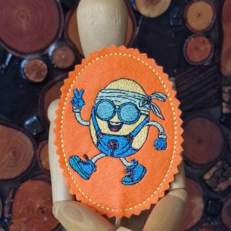 tanzendes Ei - 07 | Stabdatei | 6.00 x 8.15 cm | VS | ITH