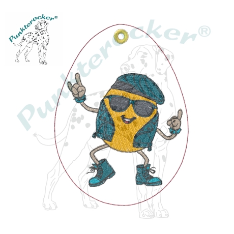 tanzendes Ei - 08 | Anhänger | 6.25 x 8.47 cm | VS | ITH